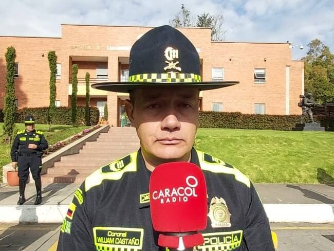 Director de Carabineros de Policía, coronel William Castaño. Foto: Caracol Radio.