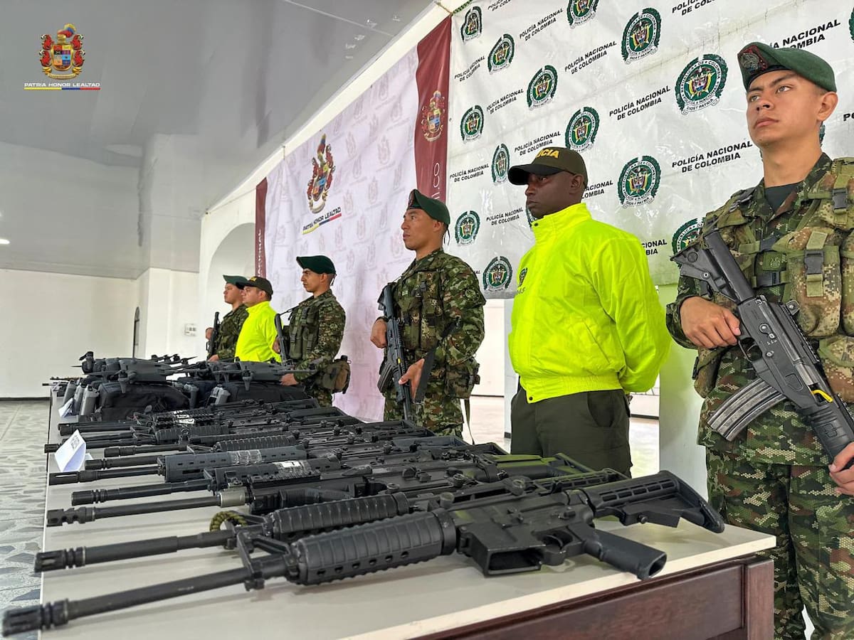 Fotos: Arsenal de fusiles, drones y granadas iba para el Guaviare a fortalecer a disidencias Farc