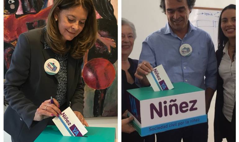 Marta Lucía Ramírez y Sergio Fajardo 