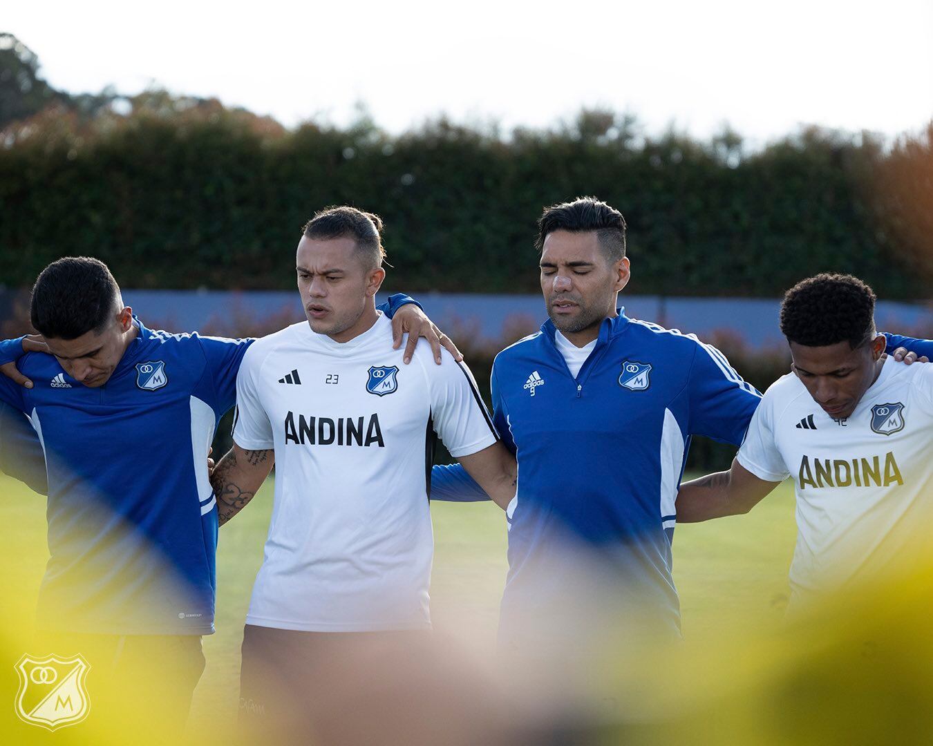 Radamel Falcao García entrenando con Millonarios / @MillosFCoficial