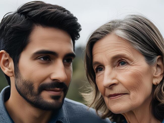 ¿Es importante la edad en una pareja?, imagen realizada con IA