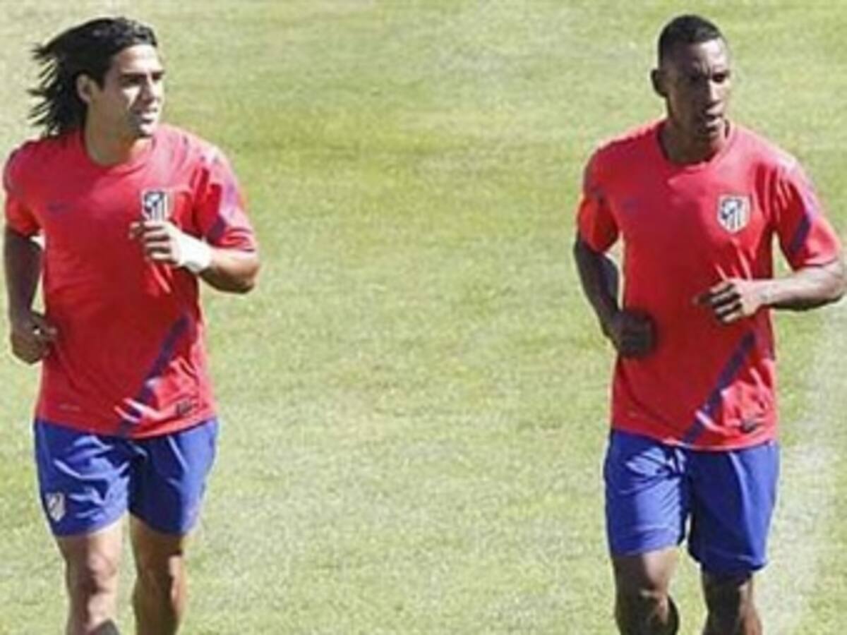 Falcao y Perea ausentes en entrenamiento del Atlético por retraso en el vuelo