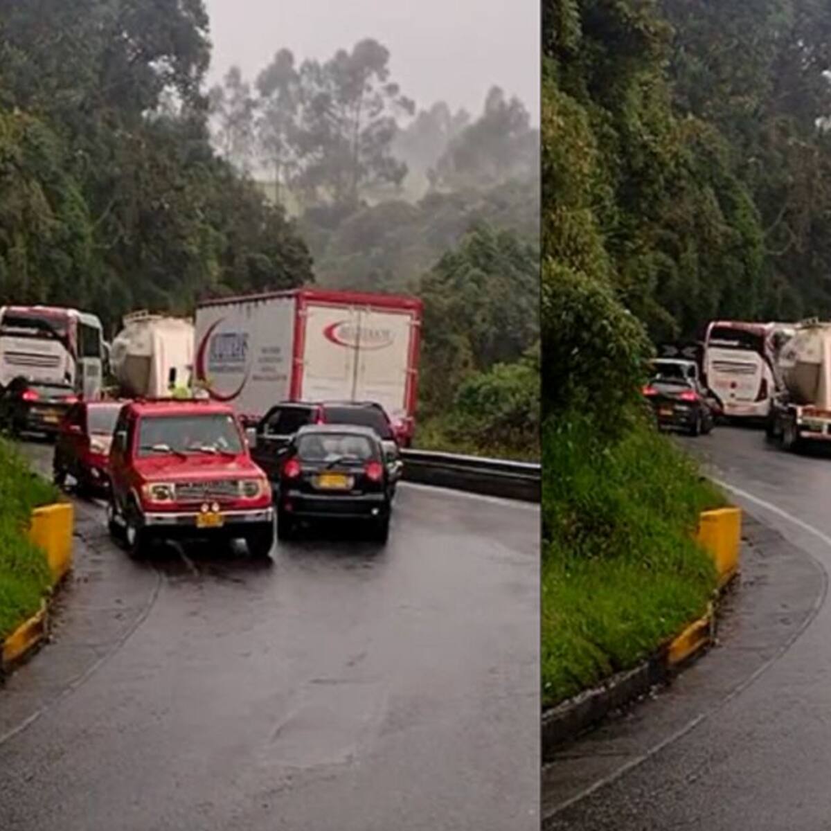 Imprudencia en la vía hacia el Alto de Letras aumenta el caos vehicular