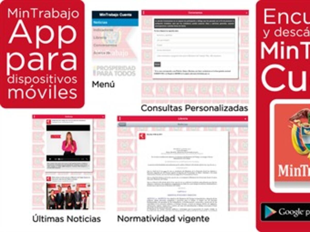 Mintrabajo es la primera entidad del Gobierno que cuenta con una aplicación de Rendición de Cuentas para dispositivos móviles
