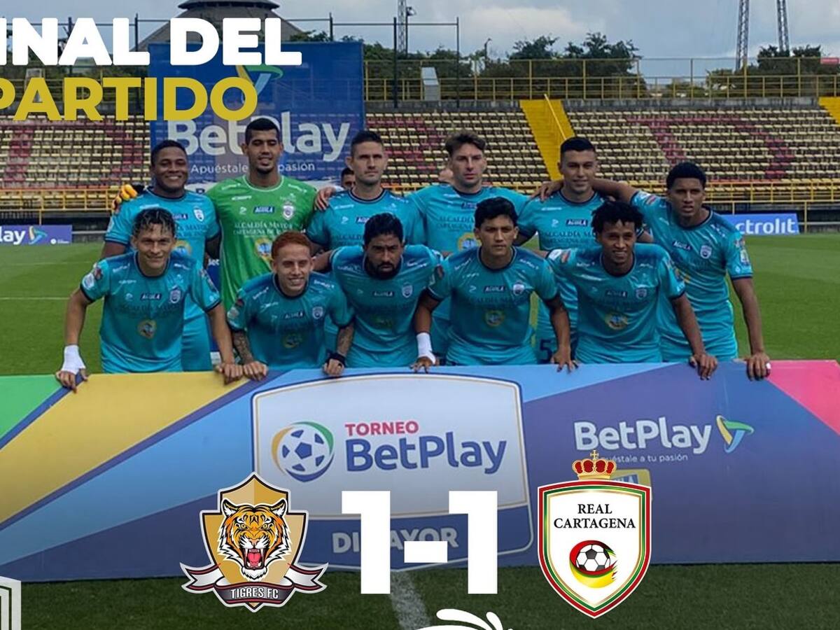 Real Cartagena empató ante Tigres y desaprovechó oportunidad para sumar en la reclasificación