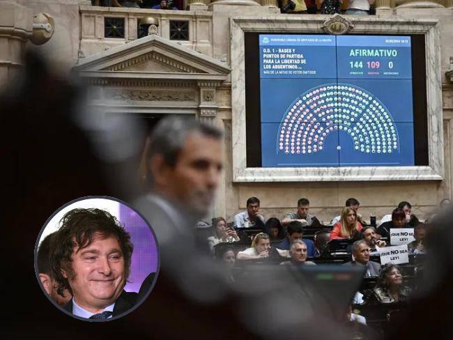 Congreso Argentina junto a Javier Milei - Imagen de referencia