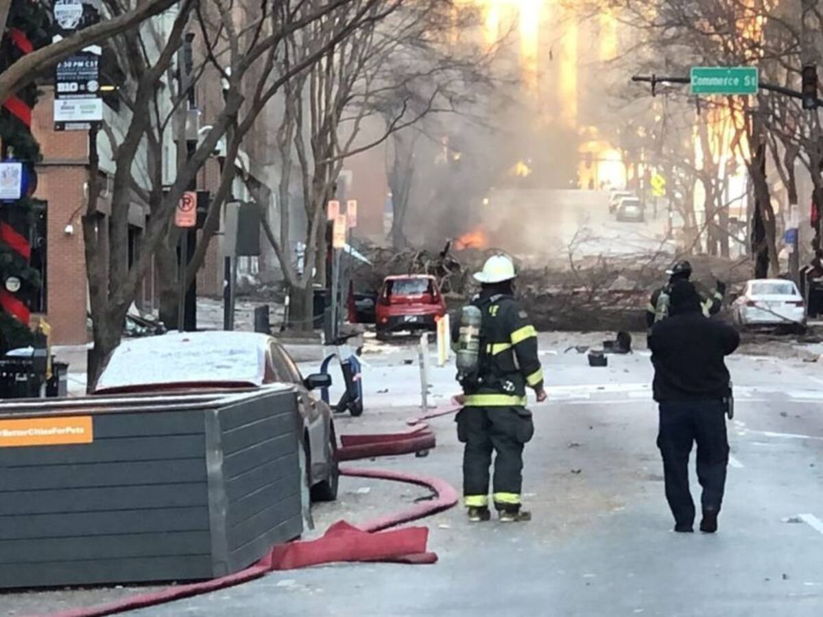 Explosión en centro de Nashville, EE.UU., deja tres heridos