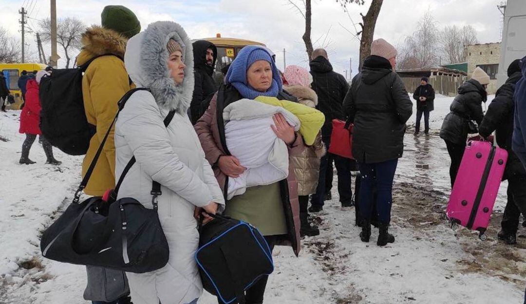 Ucranianos en la región de Sumy