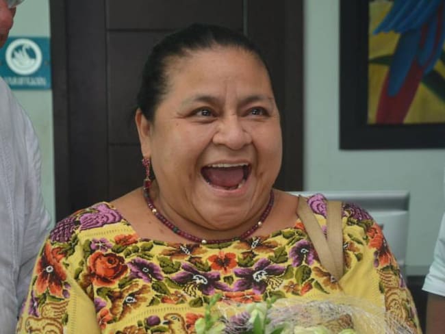 Rigoberta Menchú saludó el proceso de paz entre el Gobierno y las Farc