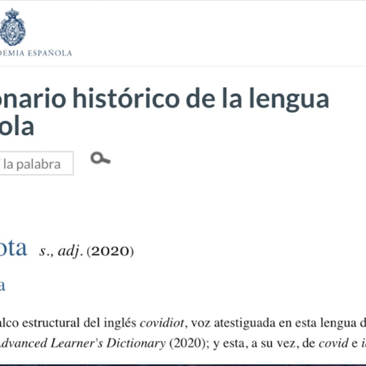 ¿Qué dice la RAE sobre la palabra 'covidiota'?