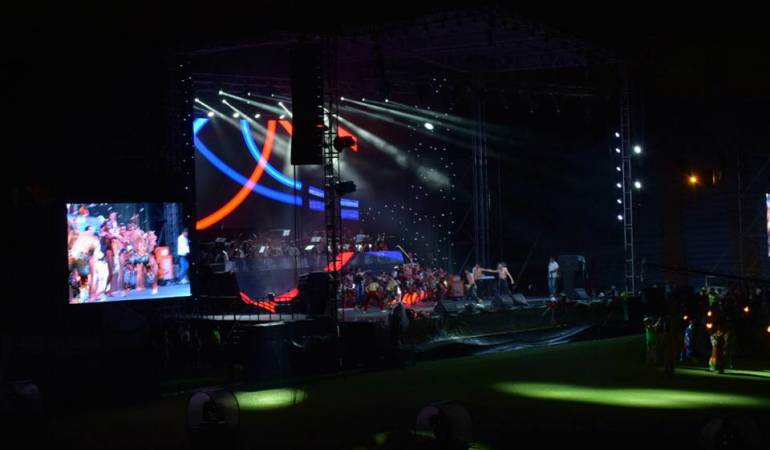 Acto de inauguración de los juegos