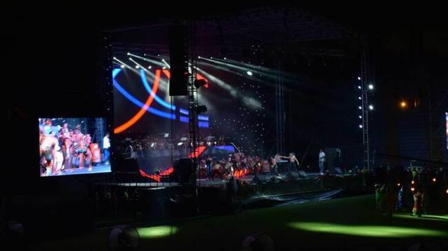 Acto de inauguración de los juegos