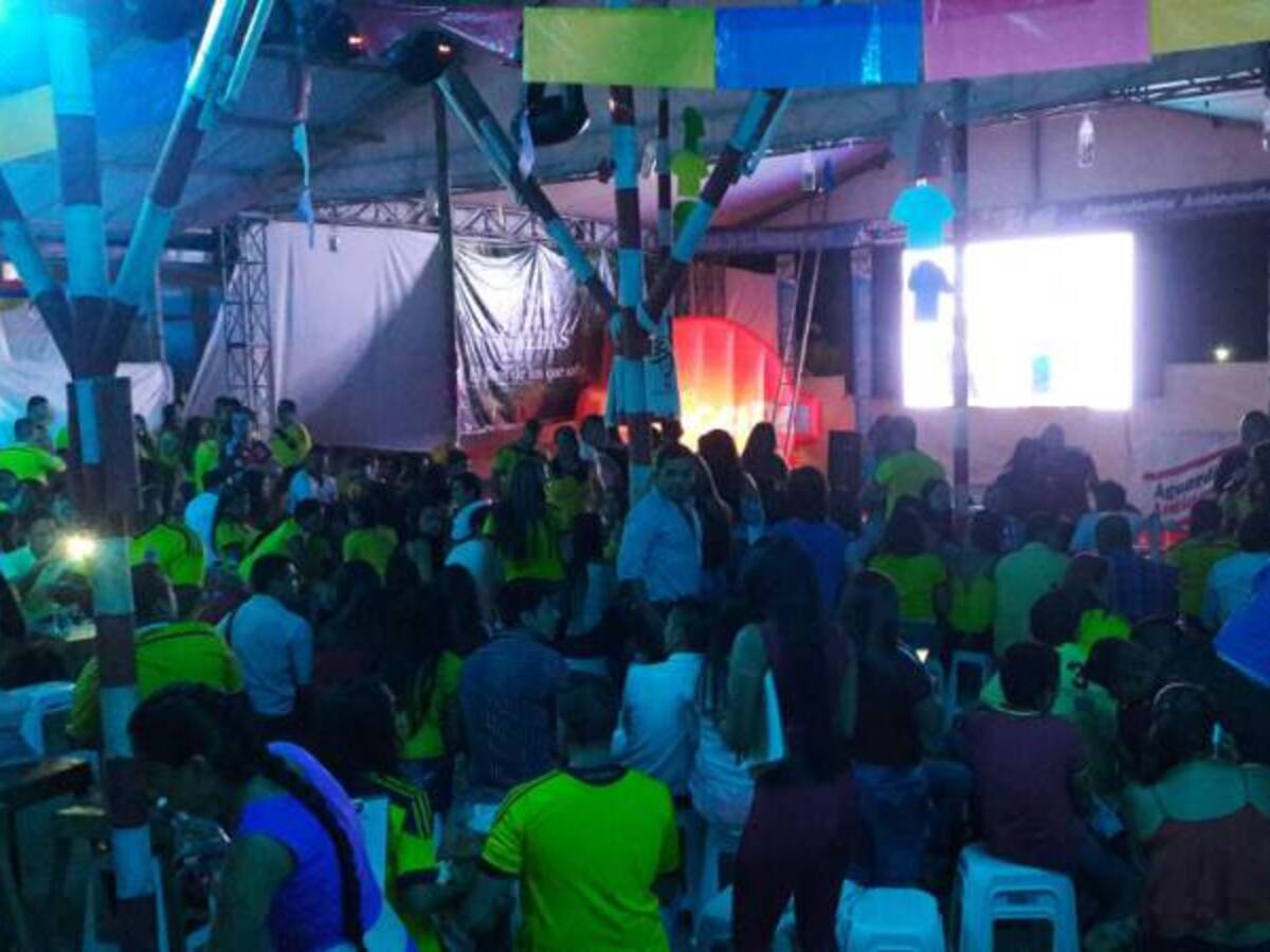 En Armenia hinchas celebraron la clasificación de Colombia en la copa América