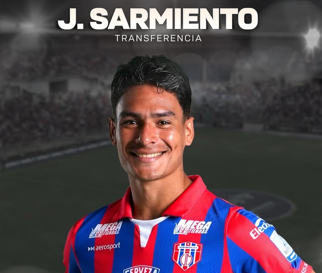 Poster publicado por Unión Magdalena sobre la transferencia de Jannenson Sarmiento al Junior