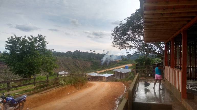 Vereda Carrizal del municipio de Remedios, una de las zonas de concentración. 