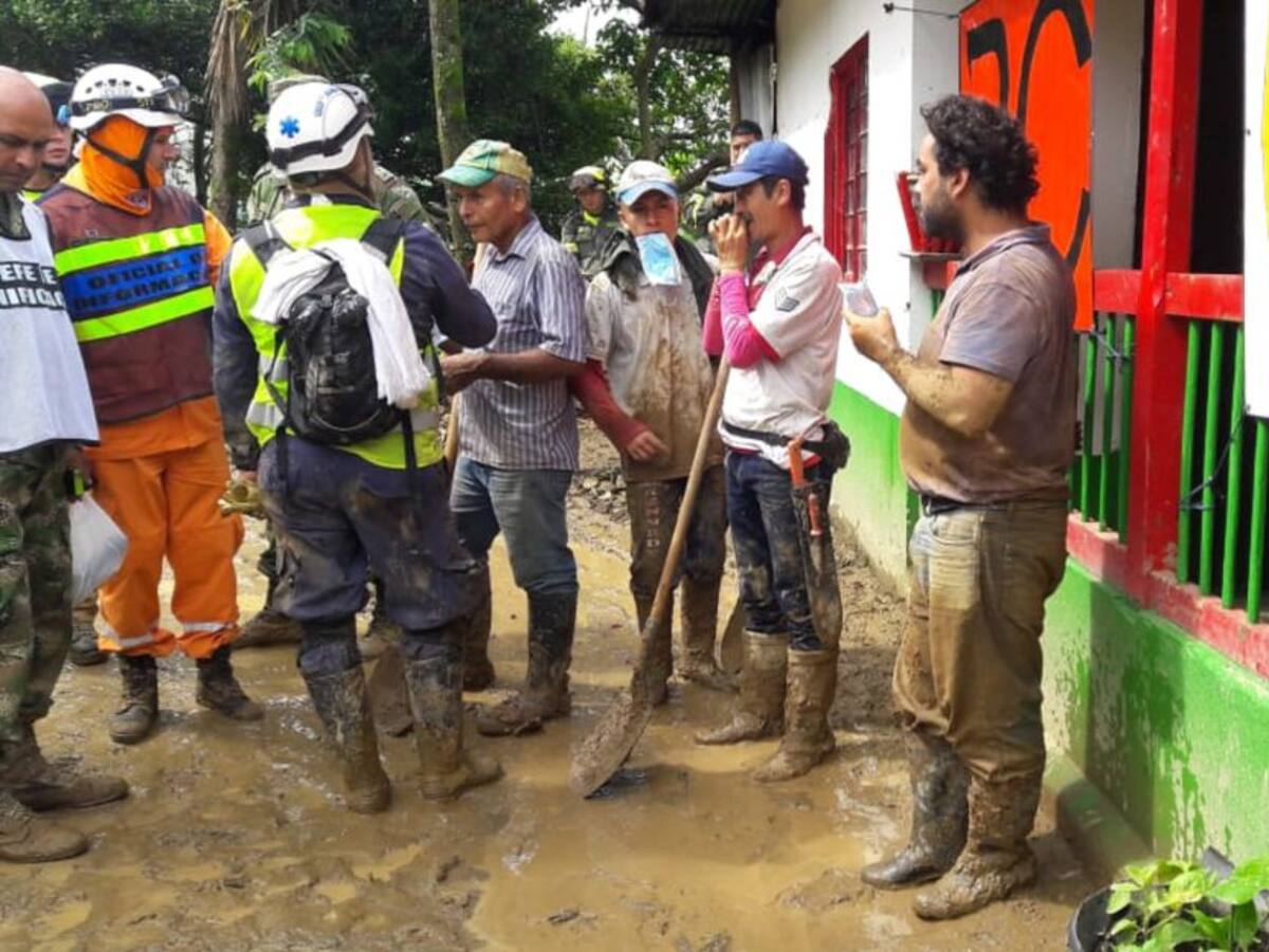 Hallan sexto cuerpo, del derrumbe en la vereda Travesías de Calarcá