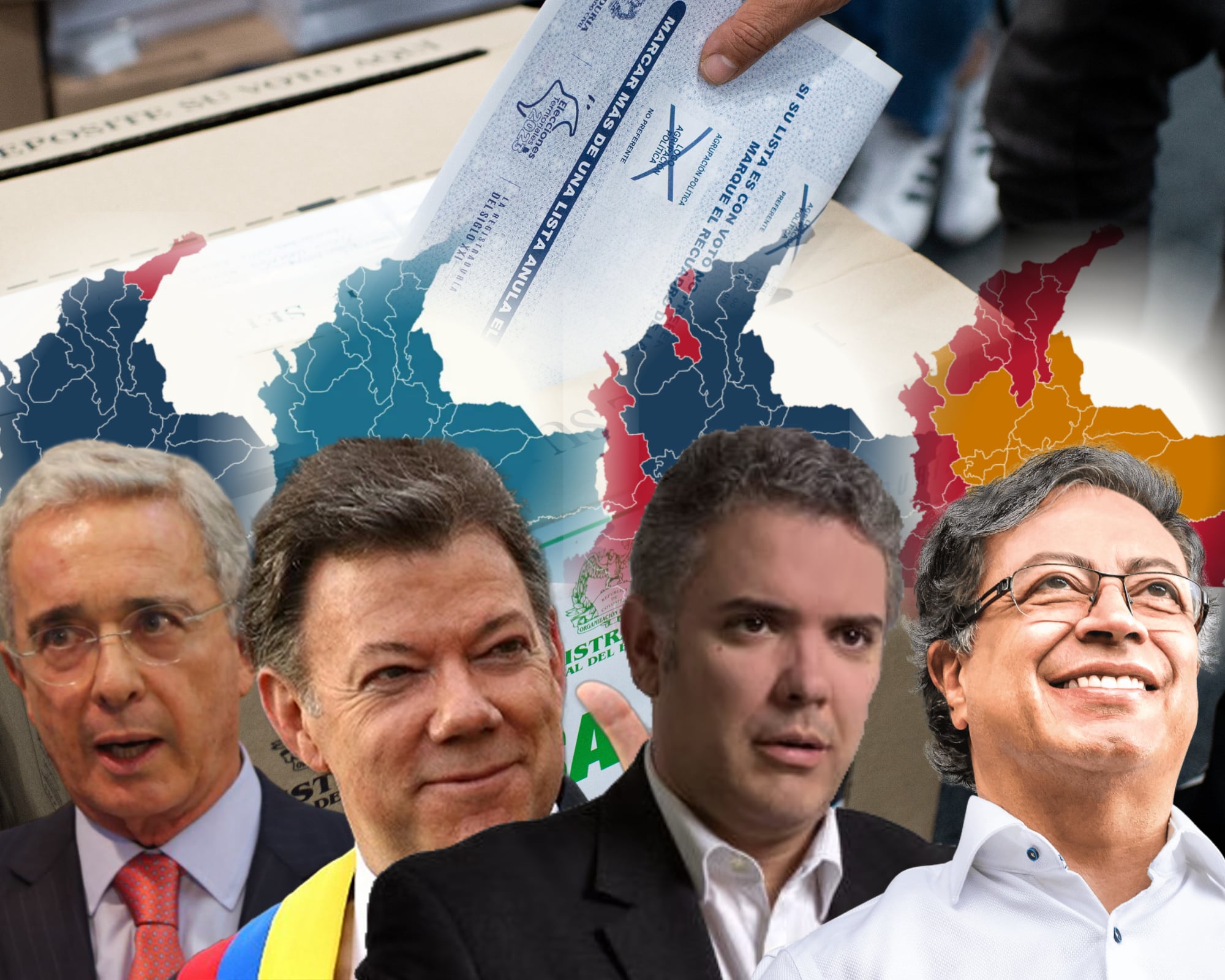 En Caracol Radio le contamos al detalle cómo han votado los colombianos en primera y segunda vuelta desde la elección presidencial del 2006. 
(Foto:   Caracol Radio / Getty / Cortesía)