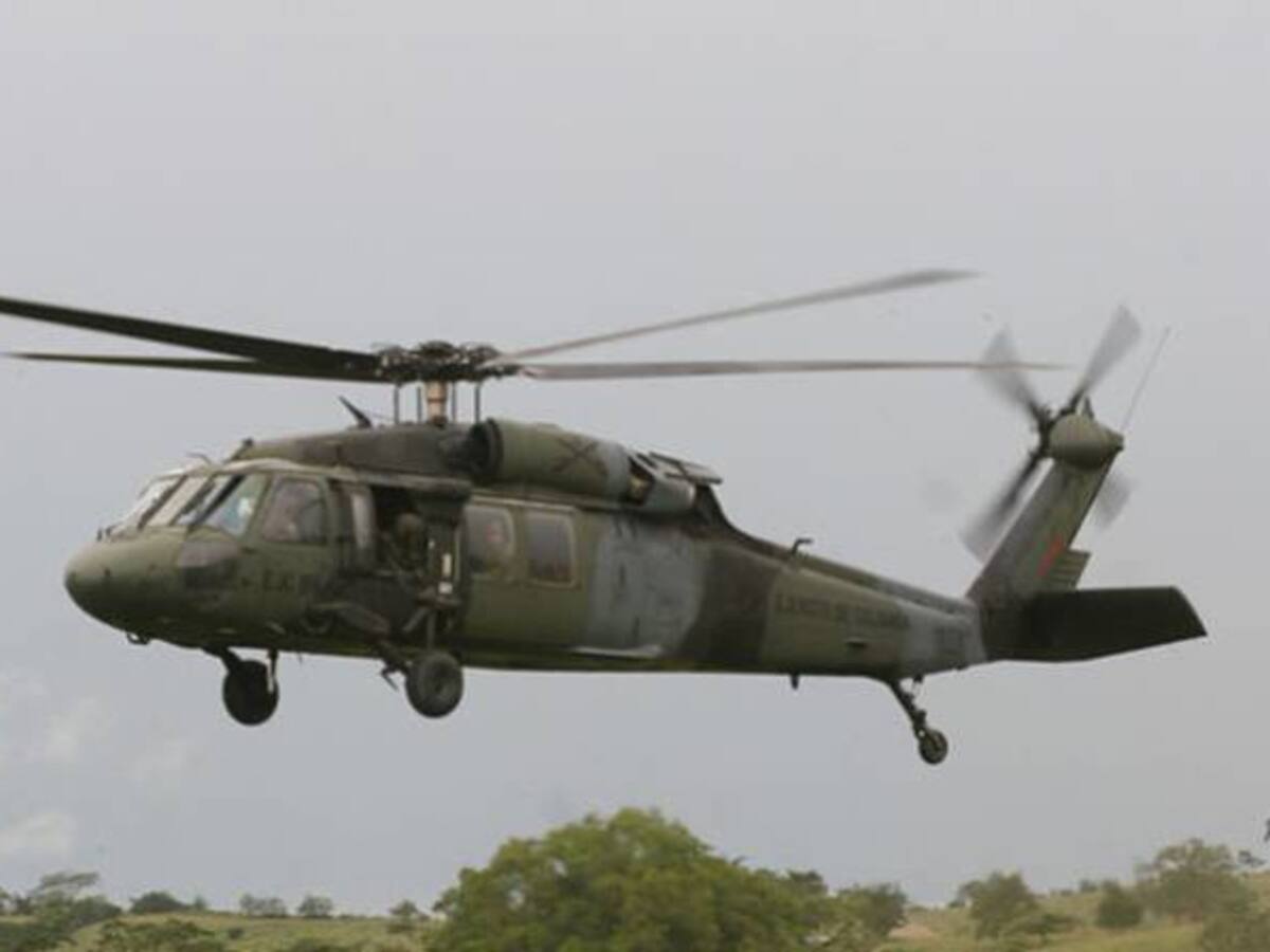 Organismos de emergencia de Caldas llegaron a la zona donde se estrelló el helicóptero