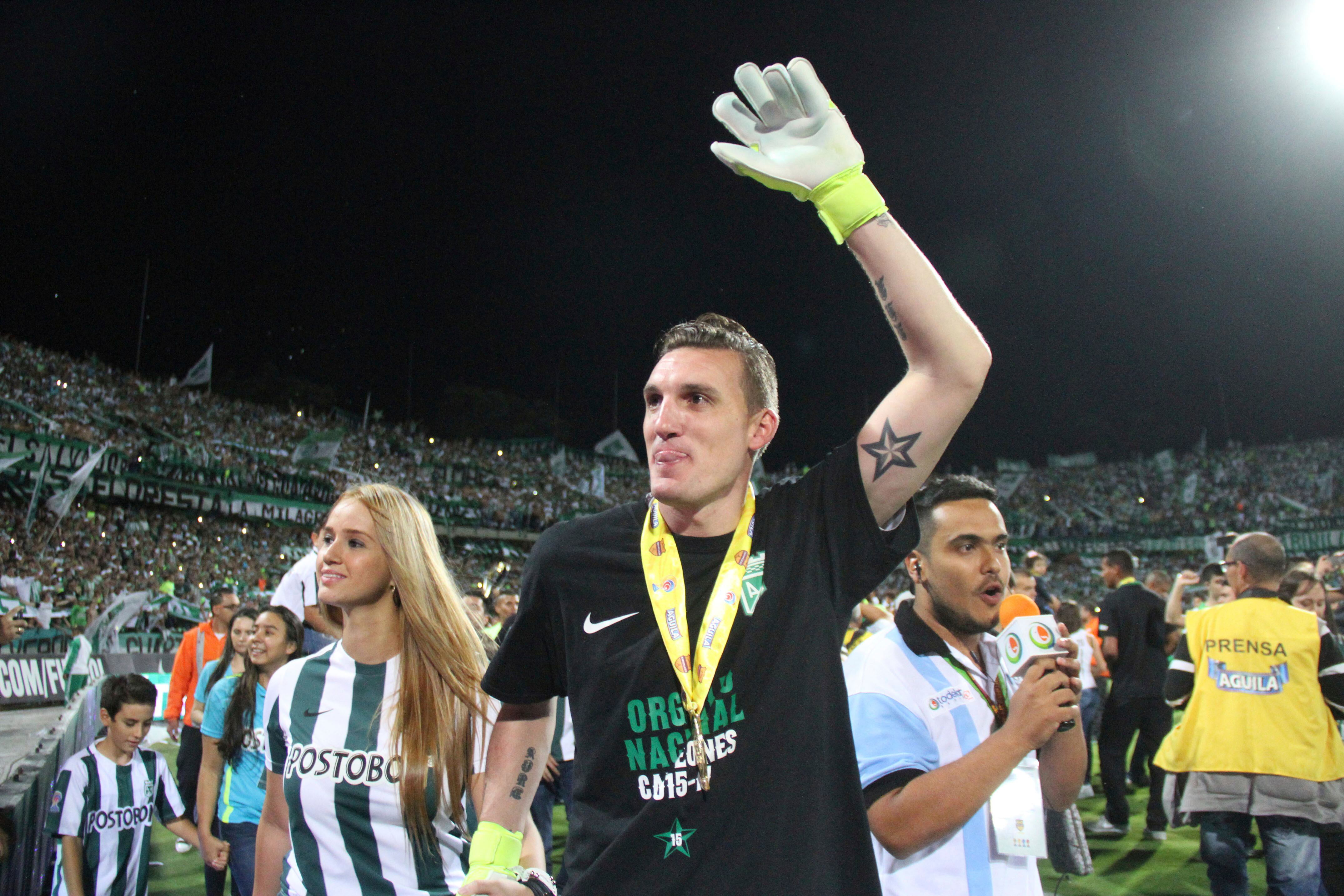 Franco Armani en su paso por Atlético Nacional. (Photo by Marcos Ruiz/LatinContent via Getty Images)