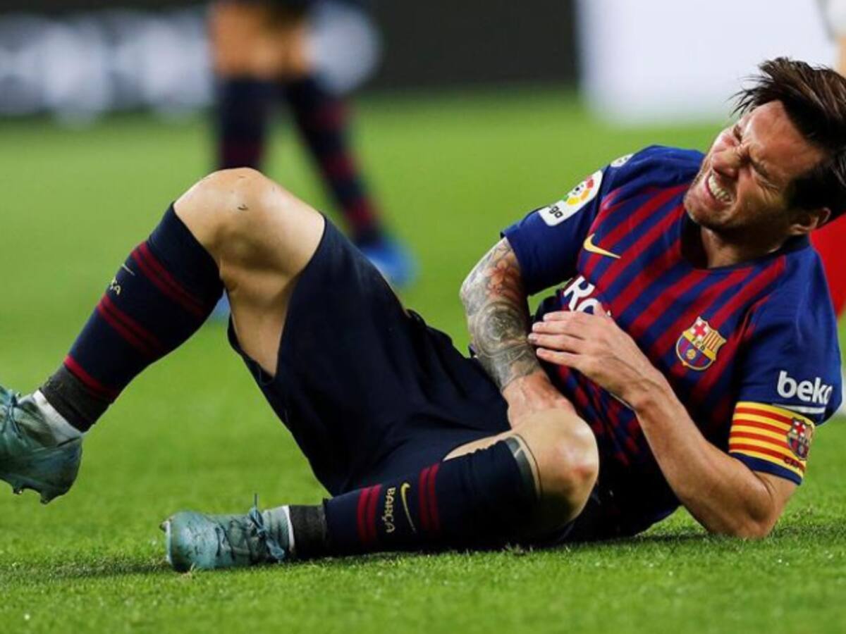 Messi se fractura y se pierde el clásico ante Real Madrid