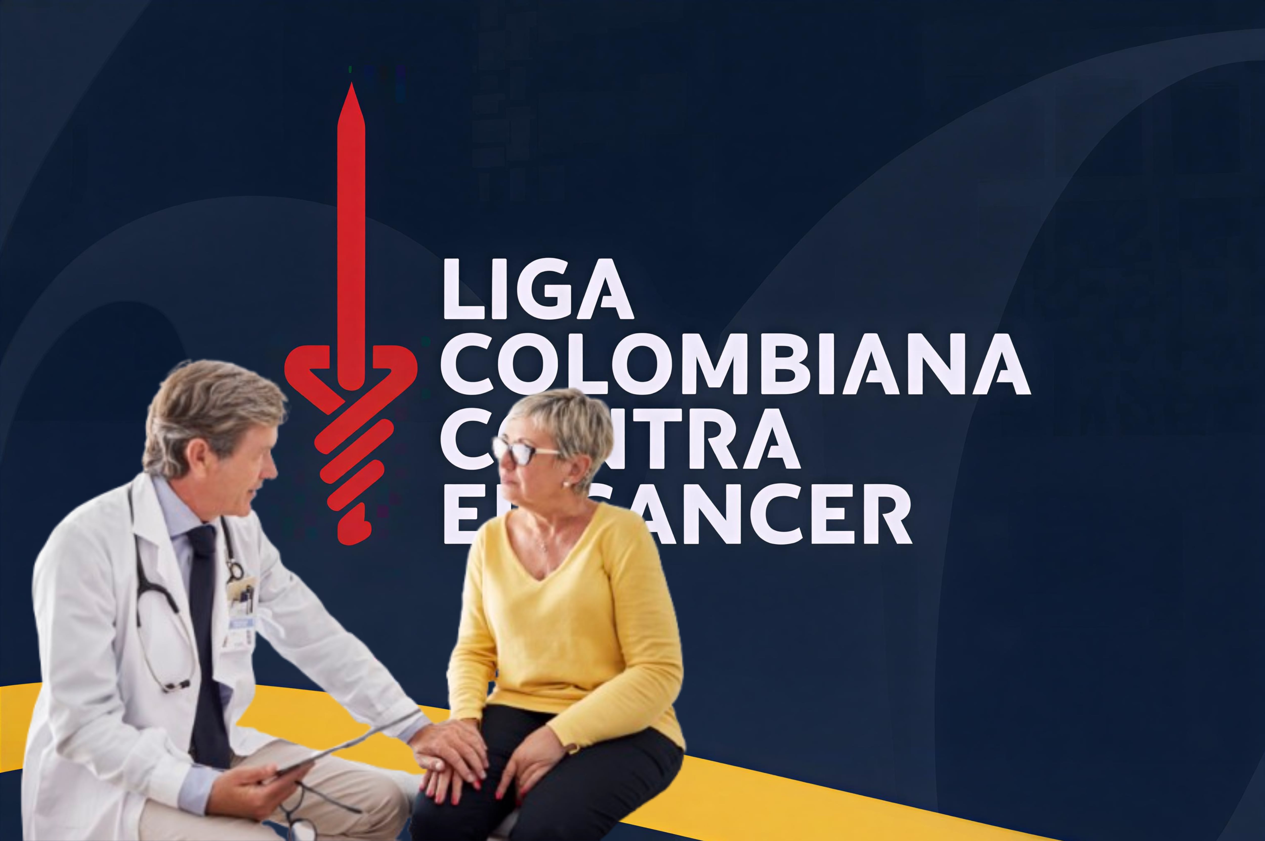 Imagen de referencia. Liga Colombiana Contra el Cáncer Logo: Pagina web / Paciente en consulta: Getty Images.