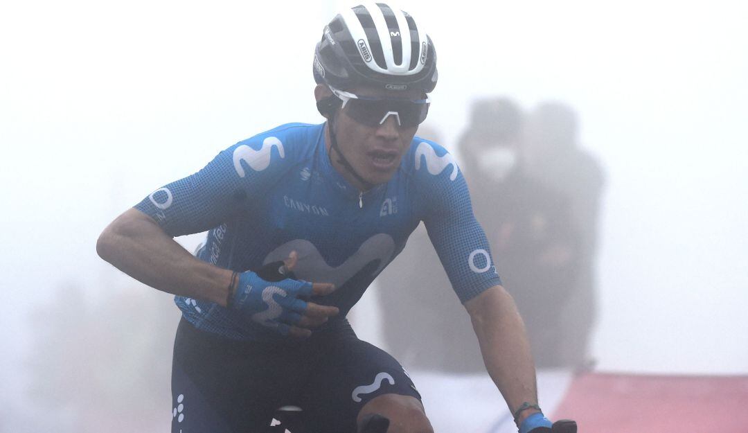 Miguel Ángel López con Movistar Team en 2021