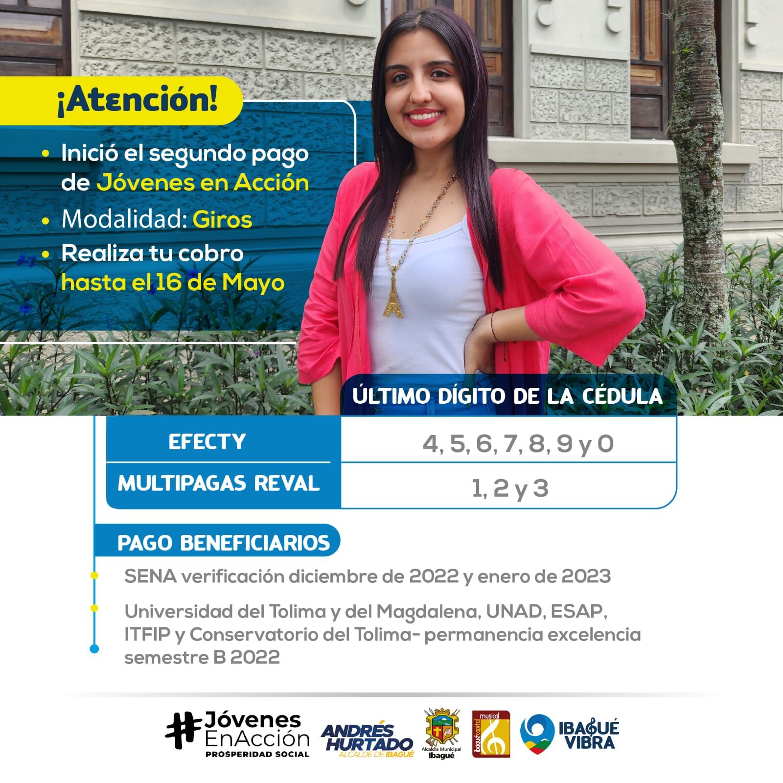 Comenzó el segundo ciclo de pago de Jóvenes en Acción en Ibagué.