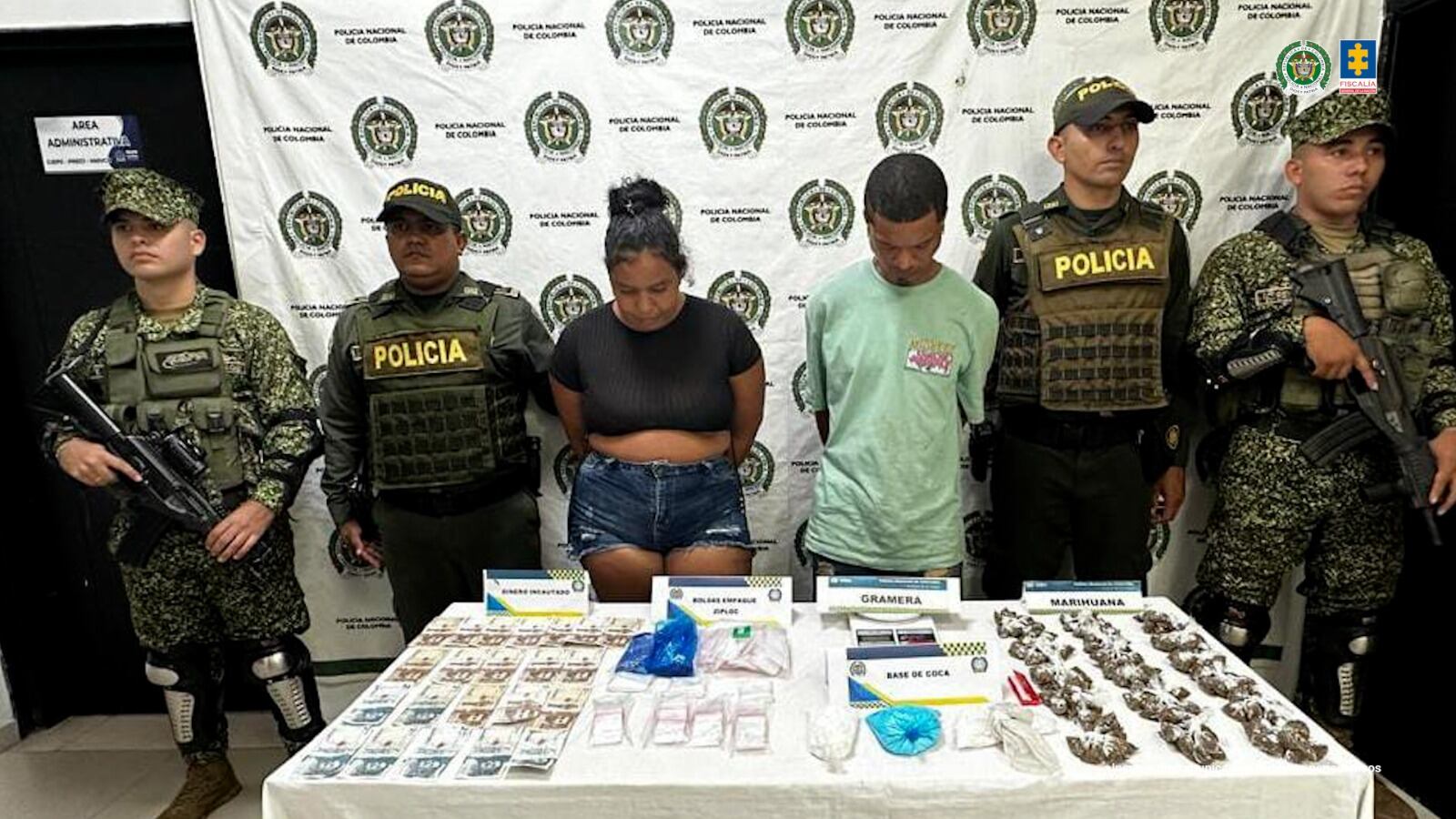 Judicializadas tres personas en Cartagena por presunta comercialización de estupefacientes
