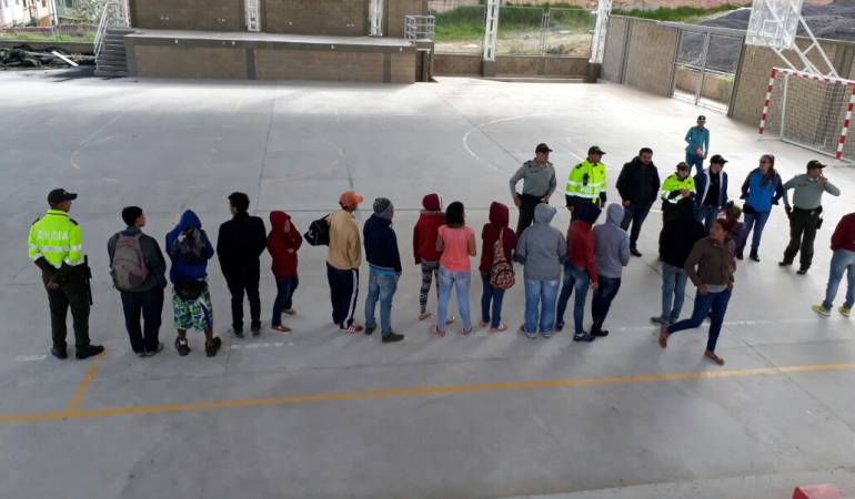 ciudadanos venezolanos dejados a disposición de Migración Colombia 