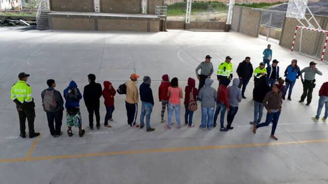 ciudadanos venezolanos dejados a disposición de Migración Colombia