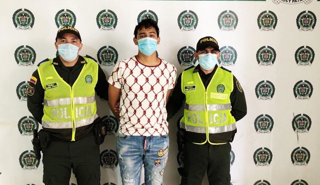 Alfonso Andrés Dajil De Oro, de 22 años, capturado.