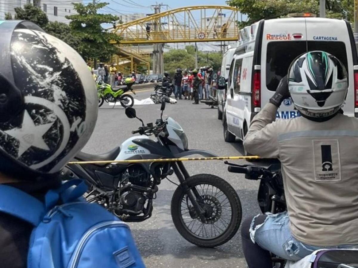 Fuerte accidente dejó un motociclista venezolano muerto en la av. Crisanto Luque