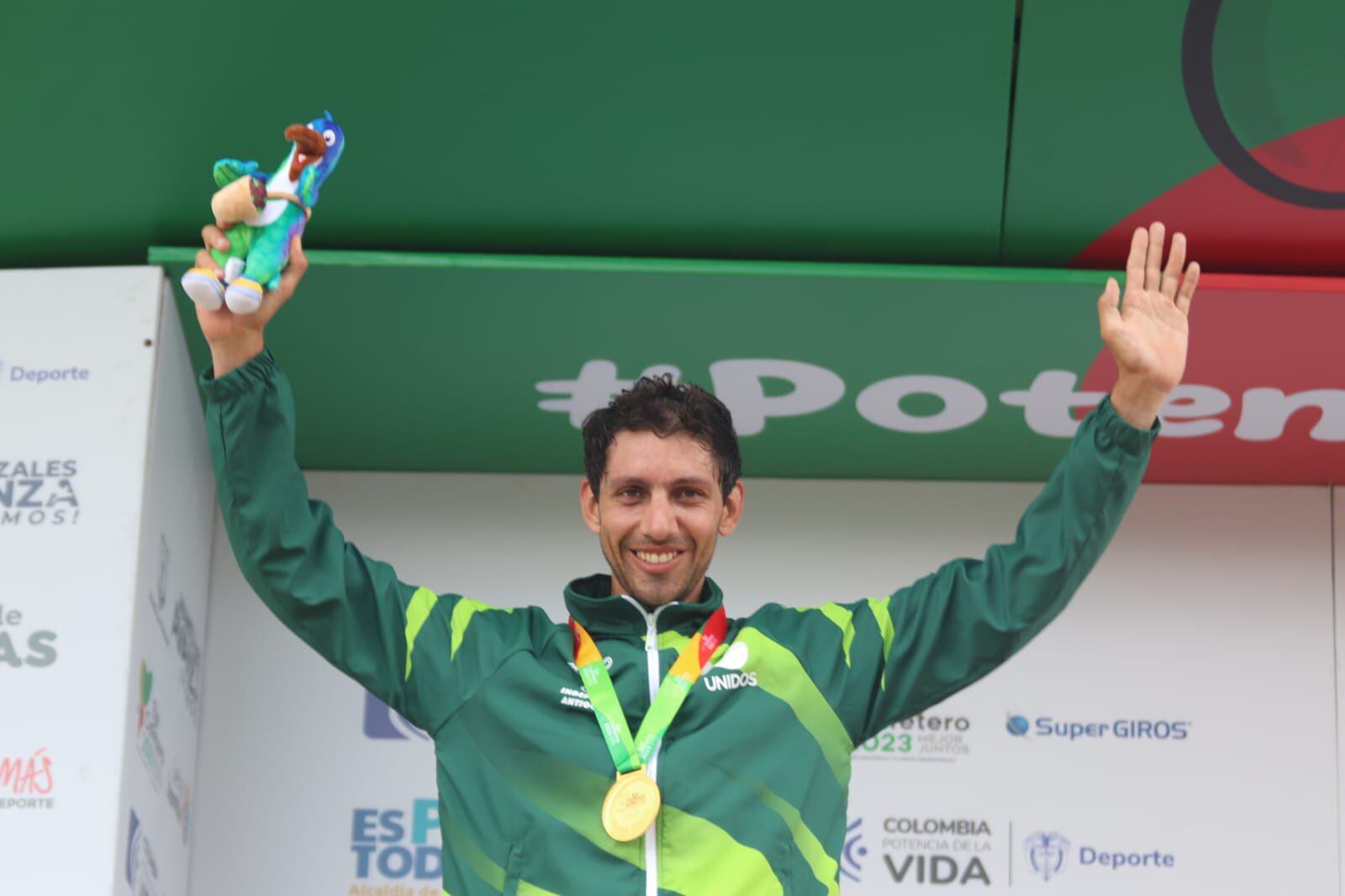 Walter Vargas, campeón nacional de contrarreloj / Foto TeamMedellín
