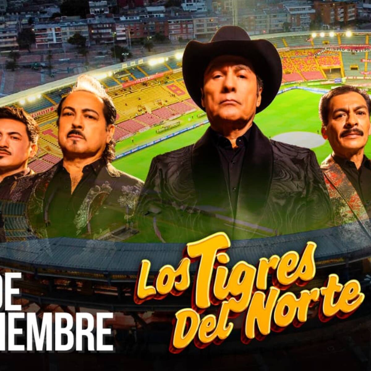 Los Tigres del Norte en El Campín: celebrando más de cinco décadas de éxitos, fecha y hora