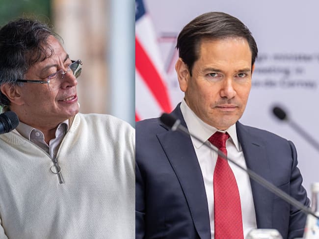 Gustavo Petro y Marco Rubio. Fotos: (Photo by Diego Cuevas/Getty Images) / (Photo by Michael Kappeler/picture alliance via Getty Images)