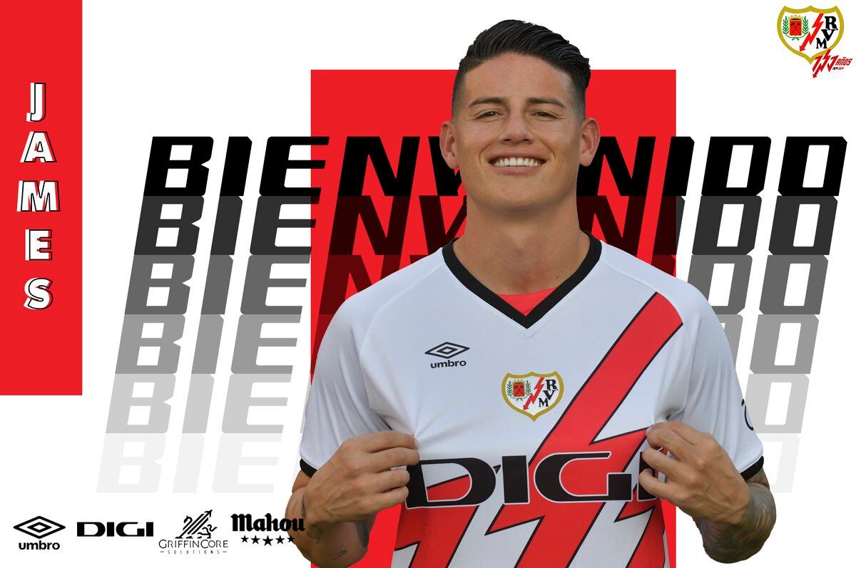 James Rodríguez en el Rayo Vallecano / @RayoVallecano