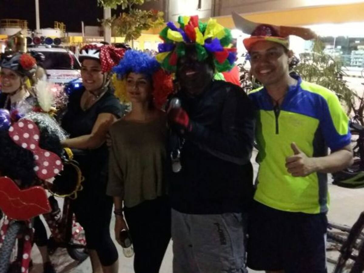 Con la biciguacherna se prendió la fiesta