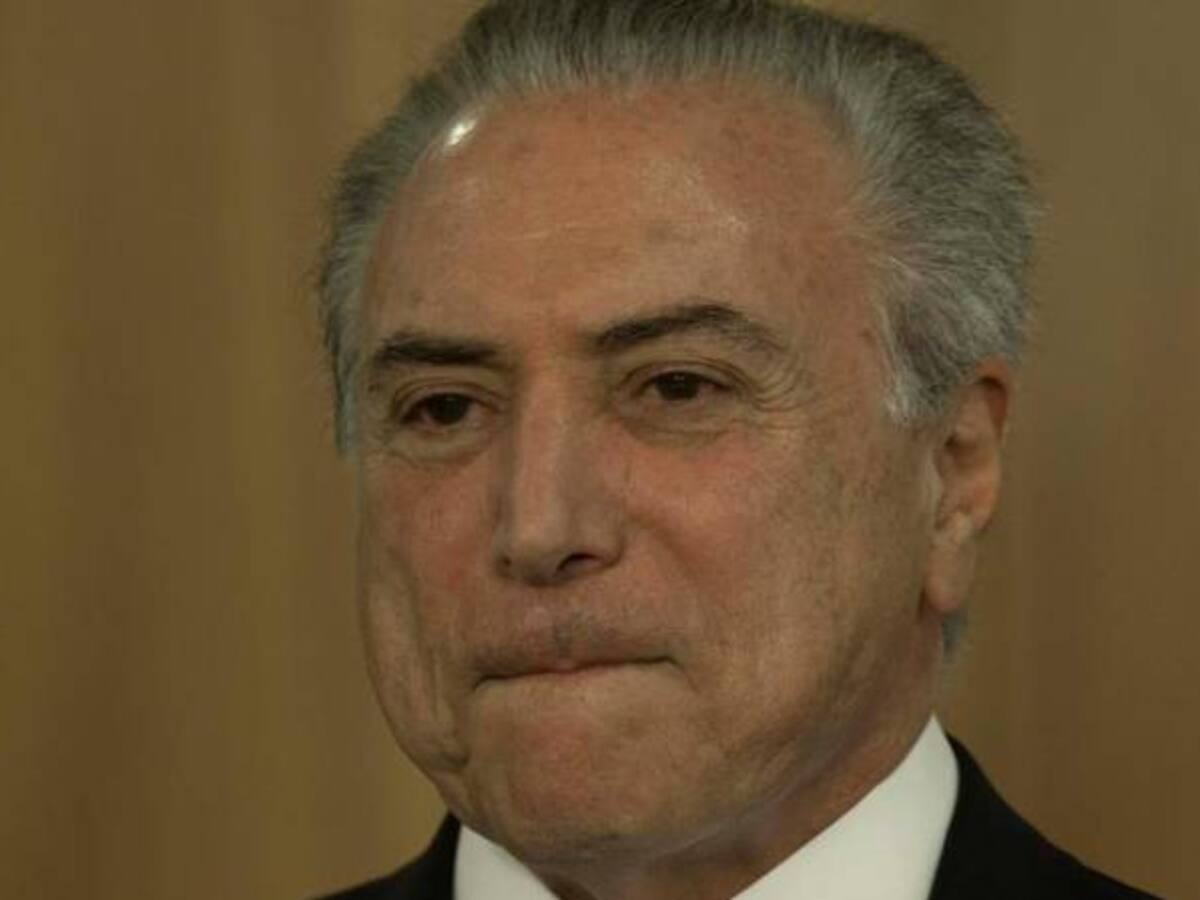 Michel Temer fue internado de urgencia en un hospital de Brasilia