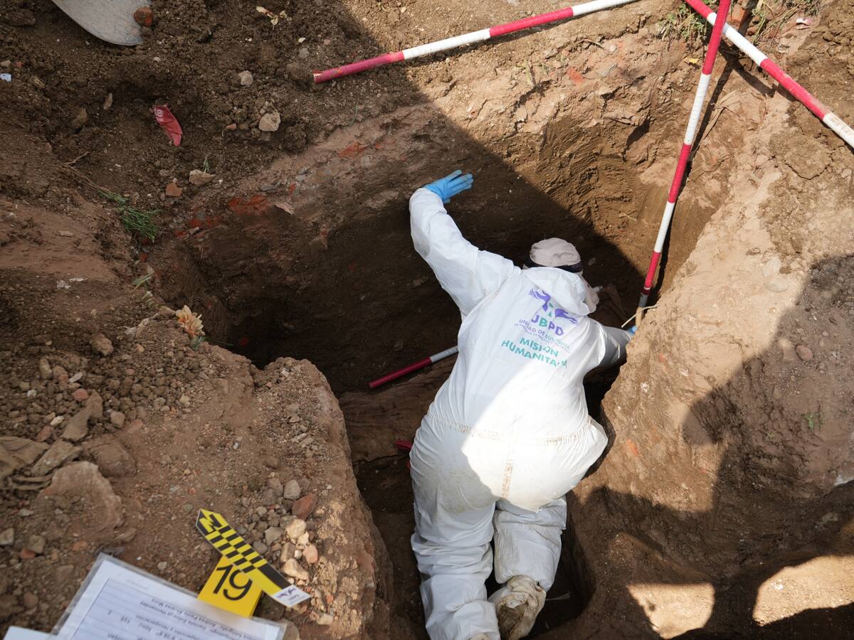 Cuarta intervención a cementerio de El Carmen de Bolívar permitió recuperar siete cuerpos