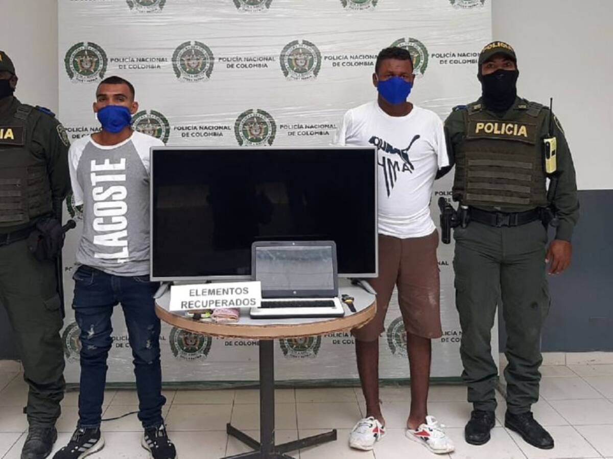 En Cartagena, capturados 'El Sopita' y 'El Costilla' por presunto robo