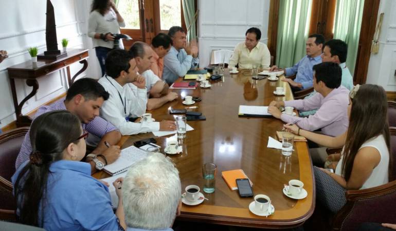En la Gobernación de Norte de Santander se realizo el encuentro entre los mandatarios fronterizos.