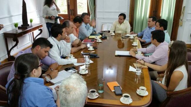 En la Gobernación de Norte de Santander se realizo el encuentro entre los mandatarios fronterizos.
