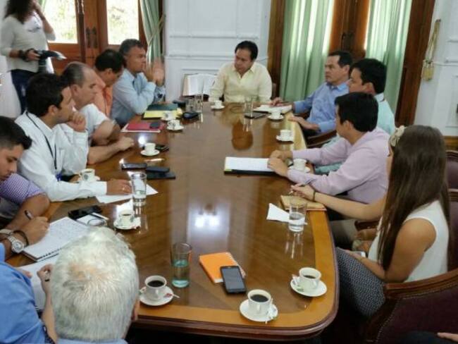 En la Gobernación de Norte de Santander se realizo el encuentro entre los mandatarios fronterizos.