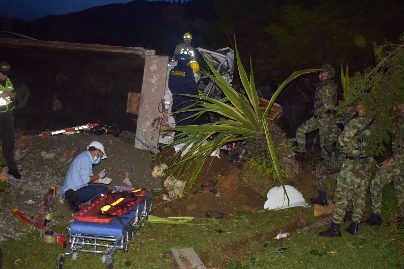 Accidente El Retiro- foto bomberos