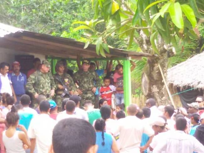 Comunidad de Piamonte dialoga con el Ejército por la muerte de la menor. 