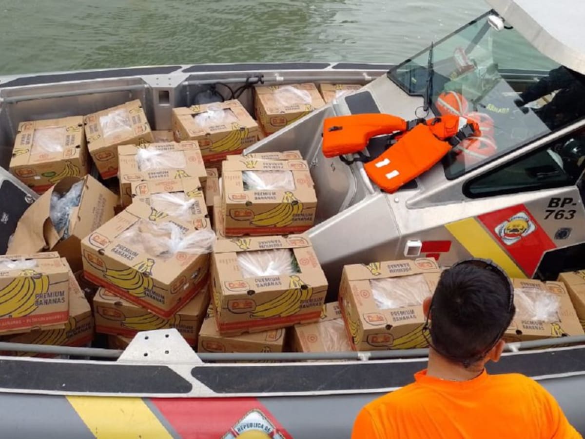 Cayó en Urabá 1.4 toneladas de cocaína escondidos en cajas con frutas