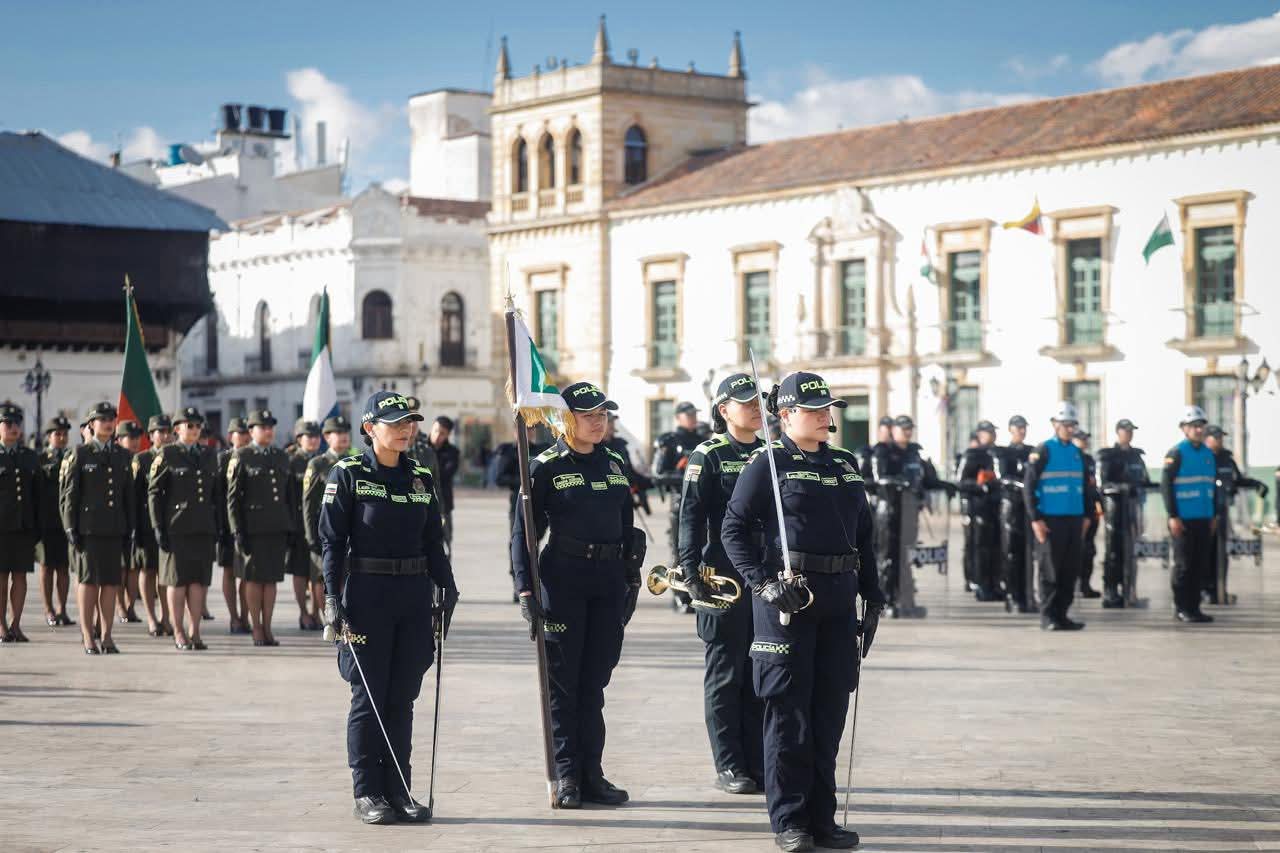 La Policía Metropolitana de Tunja se reforzó a finales de diciembre con el Grupo de Operaciones Especiales (GOES), para brindarle mayor seguridad a propios y turistas / Foto: Suministrada.