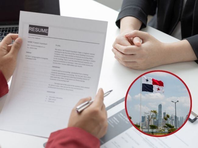 Hombre mirando hoja de vida para trabajo en Panamá. Foto: Caracol Radio/Canva