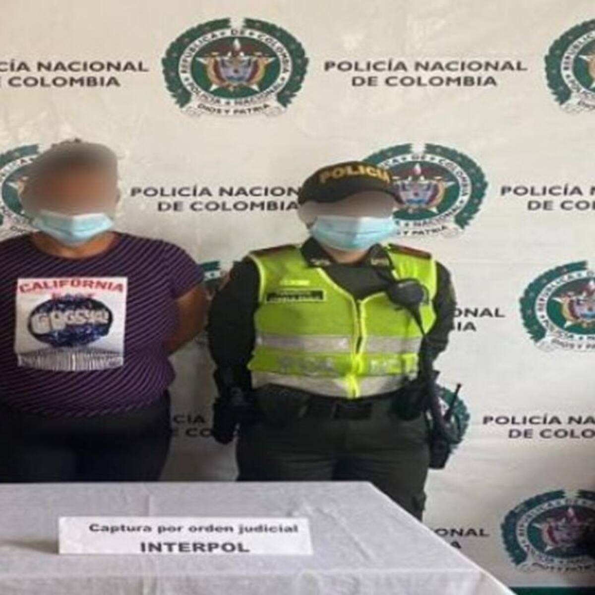 En Santa Rosa de Cabal capturan una mujer requerida por la Interpol