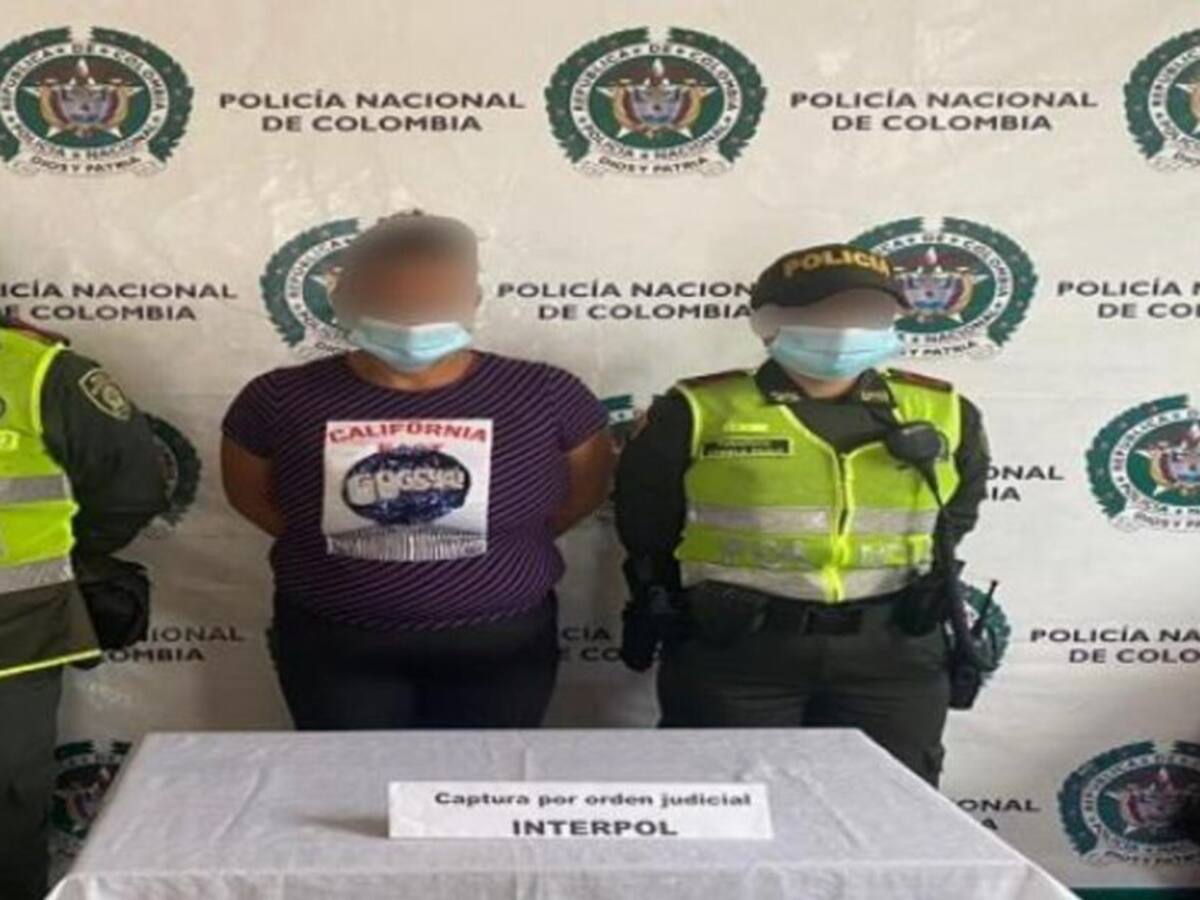 En Santa Rosa de Cabal capturan una mujer requerida por la Interpol